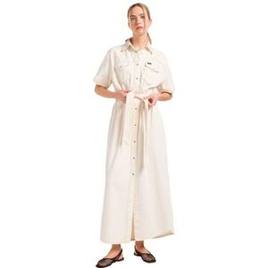 Lee - Maxi Western Jurk - Gebroken Wit - Met Korte Mouwen