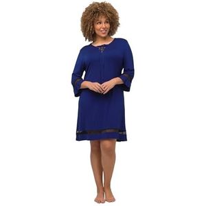 Ulla Popken Jurk voor dames, Violet Blauw, 50-52