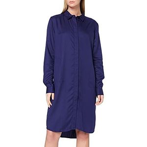 Kings of Indigo Priscilla jurk voor dames, blauw (Blauwe print 8111)., XS