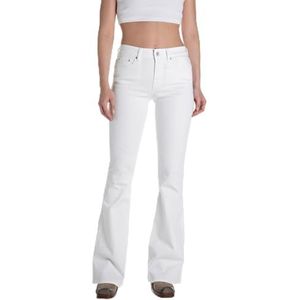 Replay Dames Flare Fit Jeans Joella, 100 Naturel Wit, 25W x 30L
