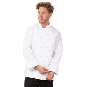 Chef Works b805-xxl bordeaux unisex kok jas, 2 x groot, wit