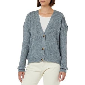 DeFacto Dames tricot cardigan, grijs, XL