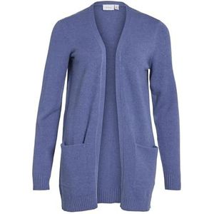 Vila Gebreid damesvest, Bijou Blue 1, XL