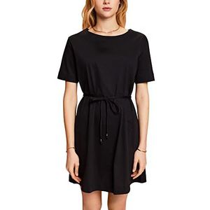 ESPRIT Jersey-mini-jurk, 100% katoen, zwart, XXL