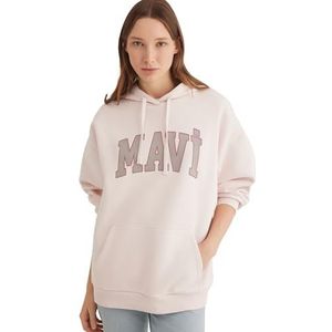 Mavi Dames Logo Sweatshirt T-Shirt, Mauve Chalk, XS, mauve krijt, XS