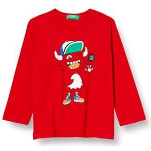 United Colors of Benetton T-shirt voor kinderen, Rood 015, 62 cm