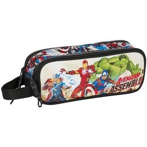 Safta Avengers Forever Pennenetui voor kinderen, ideaal voor schoolkinderen, comfortabel en veelzijdig, kwaliteit en duurzaamheid, 21 x 6 x 8 cm, meerkleurig, Meerkleurig, Standaard, casual