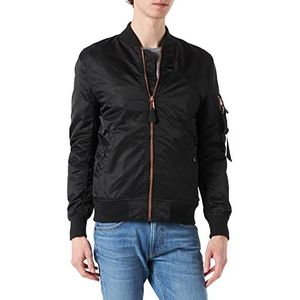 Bomberjack - Effen - Satijn - Licht Gevoerd - Normale Pasvorm