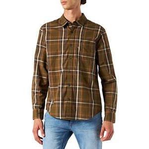 Levi's Heren Short Sleeve Classic Pocket Tee T-shirt, Bayan Dark Olive, S