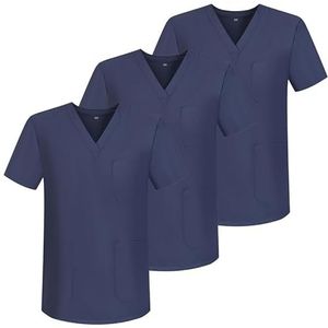 MISEMIYA Set van 3 stuks - sanitaire kaack UNISEX gezondheidsuniformen 3-6801