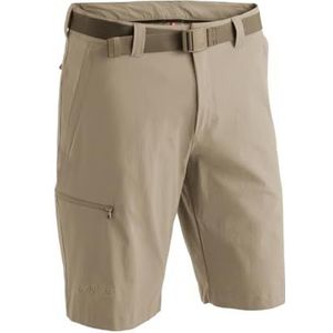 Maier Sports Huang heren wandelbroek, outdoorshort met geïntegreerde riem, trekkingbroek