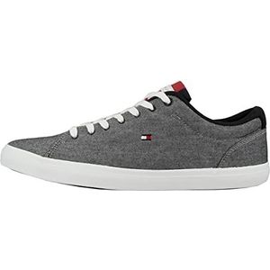 Tommy Hilfiger Essential Chambray Vulcanized Sneaker voor heren, Blauw, 43 EU