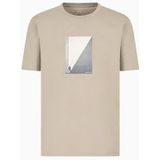 Armani Exchange - T-shirt - Beige - Katoen - Korte Mouwen