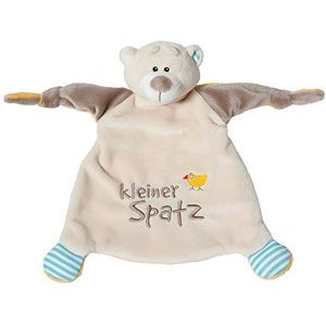 NICI Knuffeldoek beer 'Kleine Spatz' 25 x 25 cm – knuffeldoek vanaf 0+ maanden – knuffeldoek voor baby's en peuters – knuffeldier/knuffeldoek – knuffeldoek voor meisjes en jongens – 40041