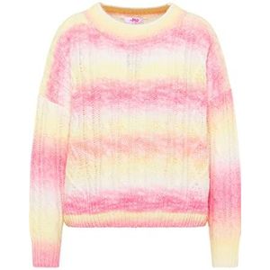 Sookie Dames gebreide trui 12419582-SO01, geel roze meerkleurig, XL/XXL, geel, roze, meerkleurig, XL/XXL