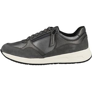 Geox Dames D Bulmya B Sneakers, Dk Stone, 35 EU