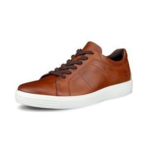ECCO Heren Classic Sneaker M, Cognac/Powder, 6.5 UK, Cognac Poeder, 40 EU