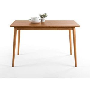 ZINUS Jen houten eettafel van 120 cm | massief houten keukentafel | eenvoudige montage, natuurlijk, 47 x 29,5 x 29 inch