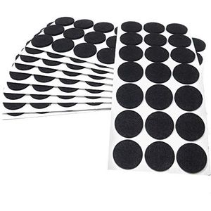 Adsamm® / 210 x zelfklevende viltglijders/Zwart/ø 30 mm/Rond/Meubelviltglijders met een dikte van 3,5 mm/Meubel- en vloerbescherming