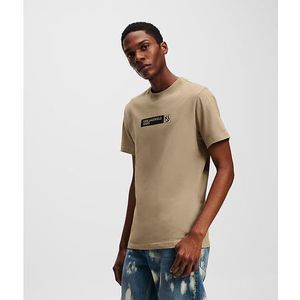 KARL LAGERFELD JEANS Slim Graphic Tee, Desert Taupe, L