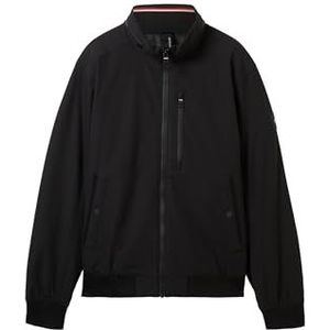 TOM TAILOR Overgangsjas voor heren met capuchon in opstaande, 29999 - Black, XL