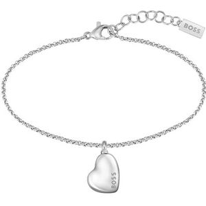BOSS Jewelry 1580594 Damesarmband uit roestvrij staal, Eén maat, Roestvrij staal, Geen edelsteen
