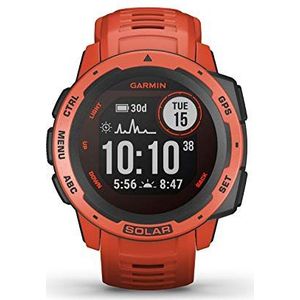 GARMIN Instinct Solar, Health Smartwatch, GPS, Zonne-Energie, Waterdicht, Sport & Fitness Functies (Gereviseerd)