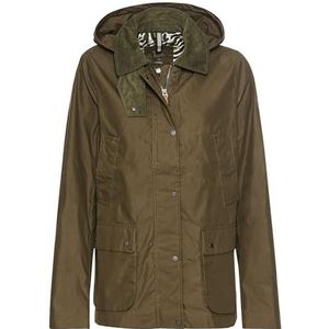 camel active Damesjas met corduroy kraag, donkerkhaki, 34