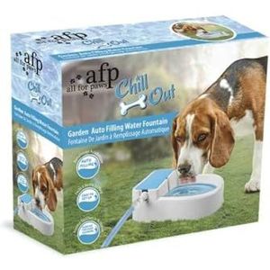 ALL FOR PAWS Chill Out Garden Automatische vulfontein voor honden, 8,8007 kg, oranje