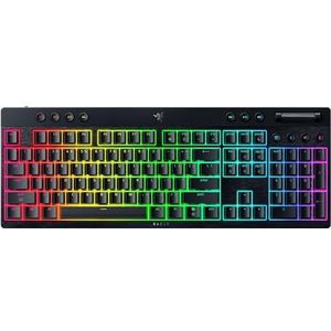 Razer BlackWidow V4 Low-profile - Draadloos Laag Mechanisch Gamingtoetsenbord - Geel Switch - US Toetsenbordindeling