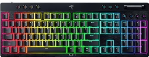 Razer BlackWidow V4 Low-profile - Draadloos Laag Mechanisch Gamingtoetsenbord - Geel Switch - US Toetsenbordindeling