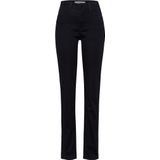 Brax, Dames, Broeken, Blauw, Maat: M Satijn,