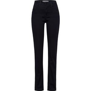 Brax, Dames, Broeken, Blauw, Maat: M Satijn,