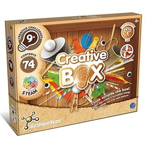 Science4you Creatieve Doos - Knutselset voor kinderen van 6 7 8 9 10+ | Maak je eigen uitvindingen | Educatief Montessori-speelgoed voor kinderen | Doos met 74 inhoud & 9+ Creatieve Knutselprojecten