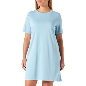 TOM TAILOR Denim Dames Basic T-shirt-jurk 1031314, 26298 - Calm Cloud Blue, M