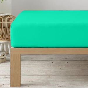 Degrees home Collection Hoeslaken, 140 x 200 x 33 cm, microvezel, polyester, geborsteld, groen