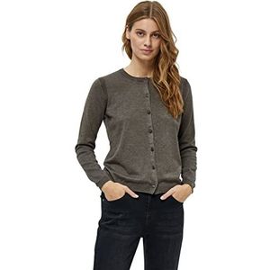 Minus Dames Jennifer gebreid vest, Beluga Green Melange, S