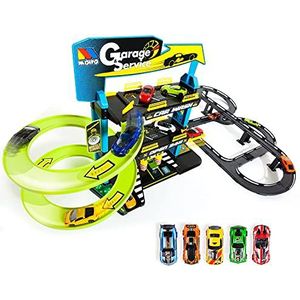 Parkeergarage met Voertuigen Moltó (59 X 55 X 33) (5 Pcs)