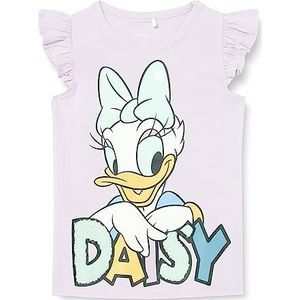 Bestseller A/S Meisjes NMFMAISE Daisy SS TOP WDI T-shirt, Orchid Bloom, 92, Orchid Bloom, 92 cm