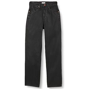 Wrangler Dames MOM Straight Jeans, Coated Black, W28/L30