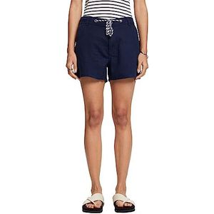ESPRIT Keper-shorts, 100% katoen, Donkerblauw, 32
