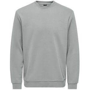 ONLY & SONS Onsconnor Reg Crew Neck Sweat Noos, Mirage Gray, S