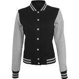 Build Your Brand Dames Sweat College Jacket, damesjack, verkrijgbaar in vele verschillende kleuren, maten XS tot XL
