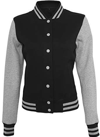 Build Your Brand Dames Sweat College Jacket, damesjack, verkrijgbaar in vele verschillende kleuren, maten XS tot XL