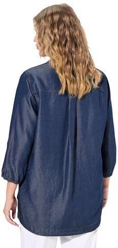 Ulla Popken - Jeanstunik - Blauw - Grote Maten - Dames