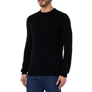 7 For All Mankind Crew Neck Knit Cashmere w/Stitch Detail Black, zwart, XXL