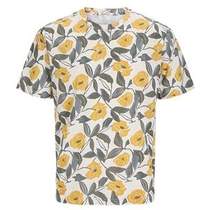 Joralmeria AOP Tee Ss Crew Neck Jnr, Botercrème., 152