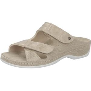 Berkemann Janna pantoffels voor dames, Beige Shiny, 42 EU