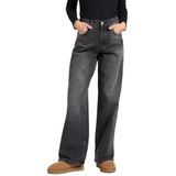 Lee - Damesjeans - Charred Black - Low Slung Slouch - Loose Fit - Wide Leg