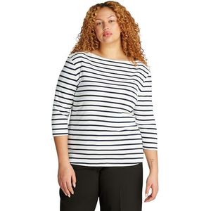 TOMMY HILFIGER CRV Slim Cody Boat-NK Top - Blauw - Katoen